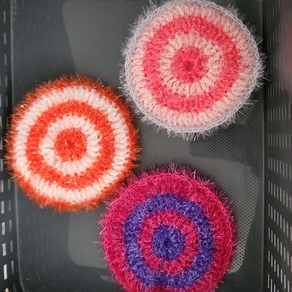 Colorful Circular Knit Scrubbers